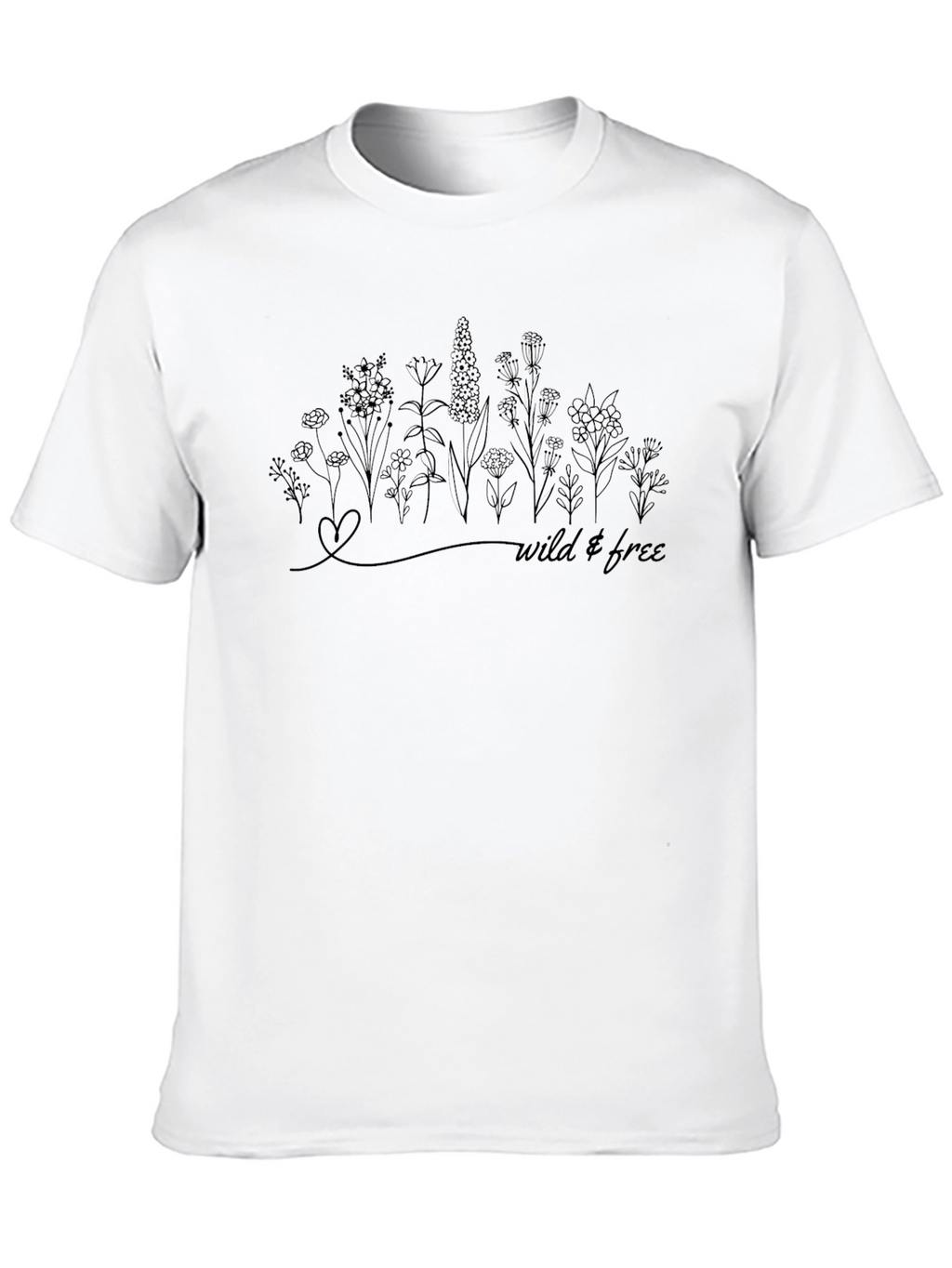 Wild & Free Graphic Tee - Black