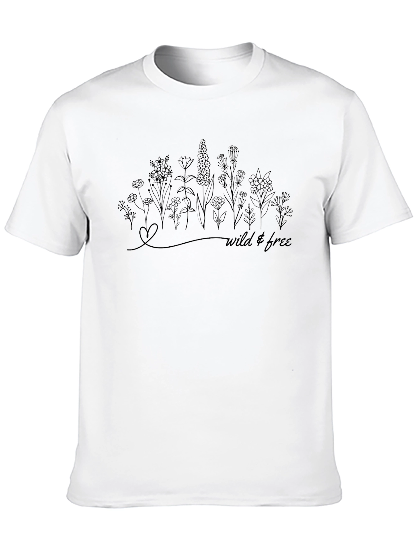 Wild & Free Graphic Tee - Black