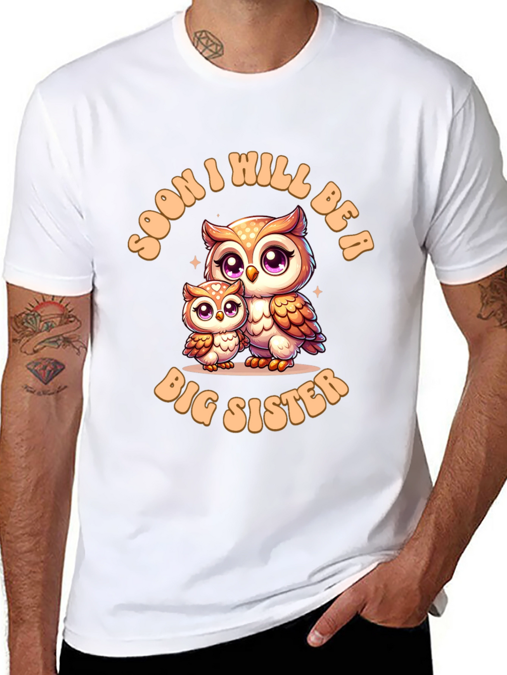 Soon I Will Be A Big Sister Owl T-Shirt