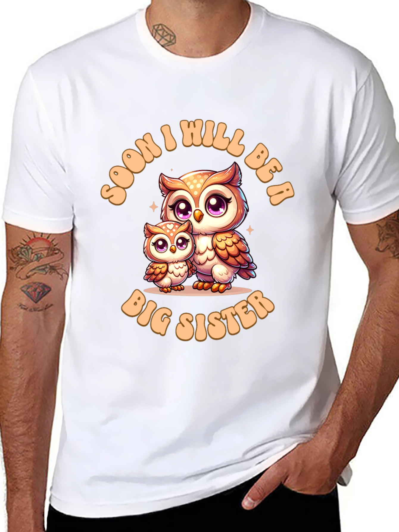 Soon I Will Be A Big Sister Owl T-Shirt