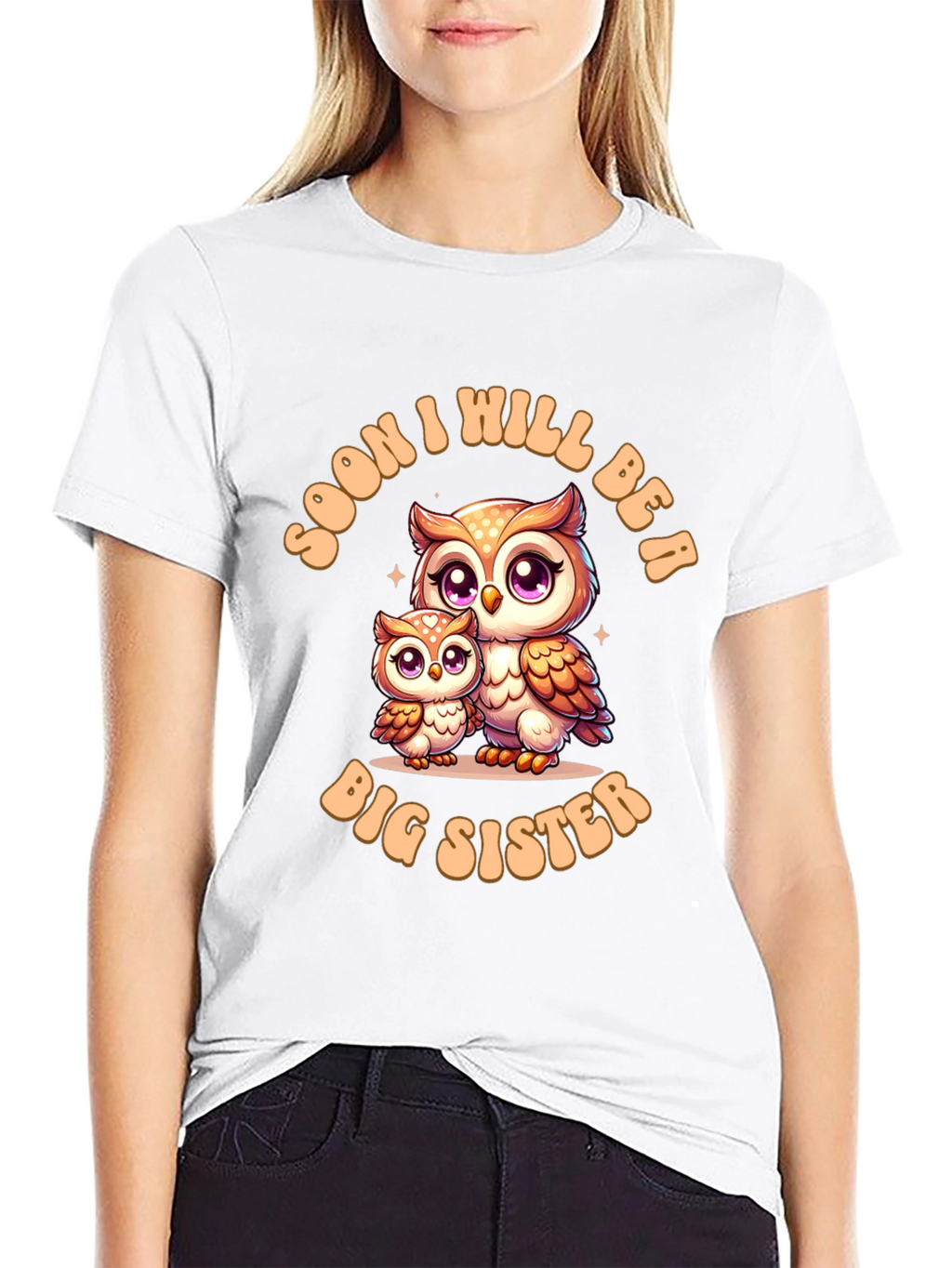 Soon I Will Be A Big Sister Owl T-Shirt