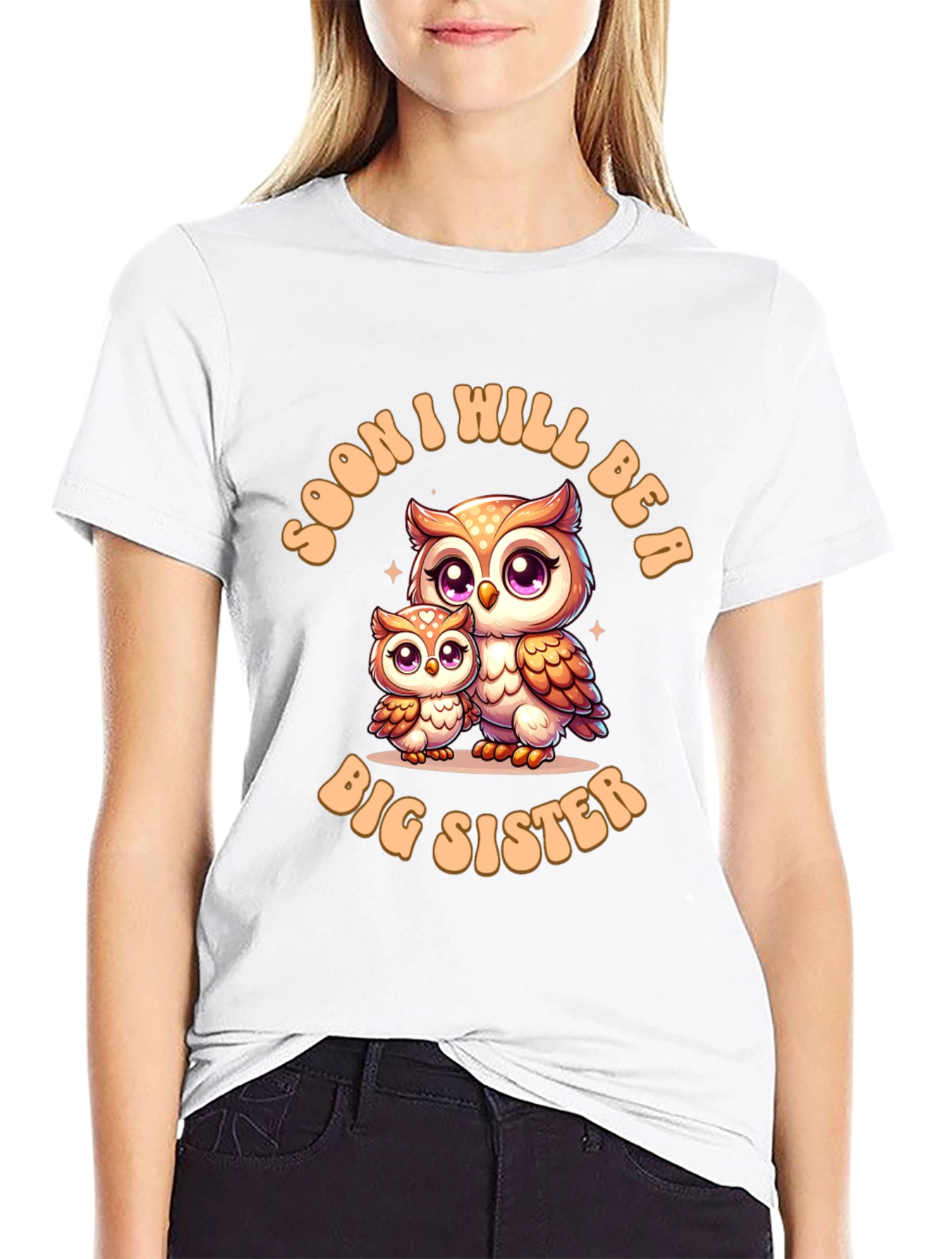 Soon I Will Be A Big Sister Owl T-Shirt