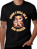 Soon I Will Be A Big Sister Owl T-Shirt