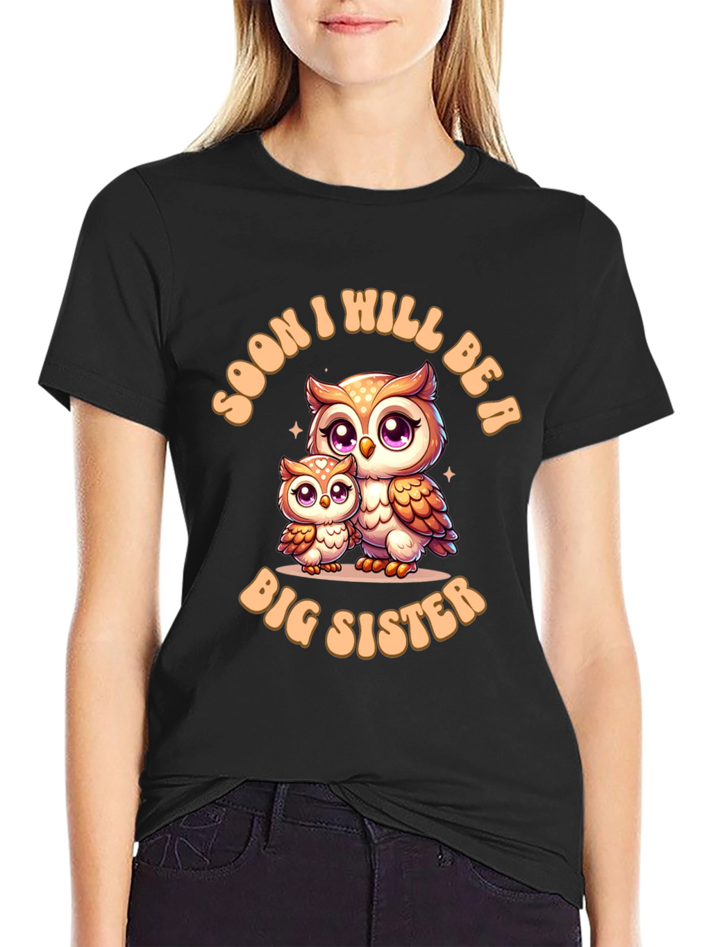 Soon I Will Be A Big Sister Owl T-Shirt