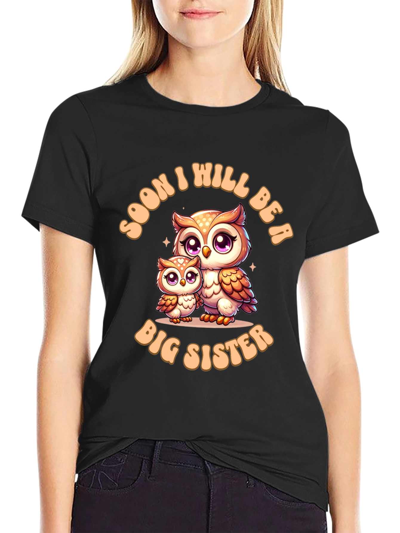 Soon I Will Be A Big Sister Owl T-Shirt