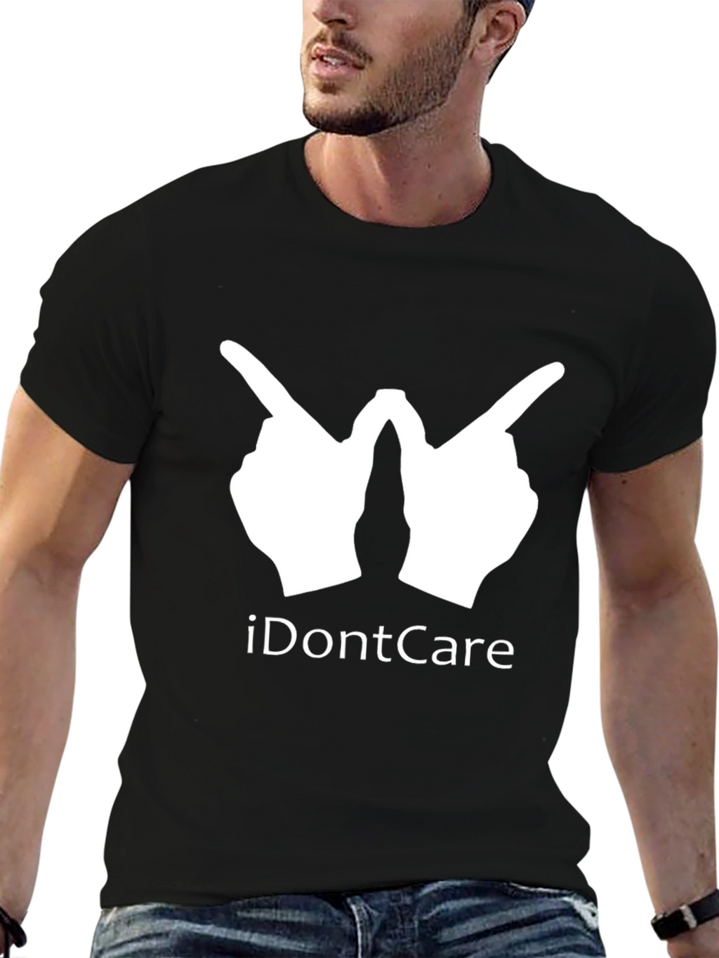 I Dont Care Gesture T-Shirt