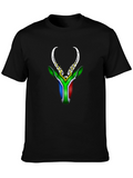 South Africa Flag Springbok Graphic T-Shirt