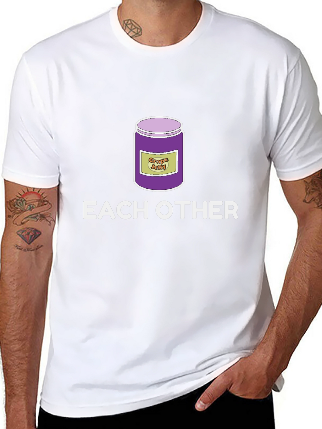 Funny Grape Jelly Pun T-Shirt - Each Other