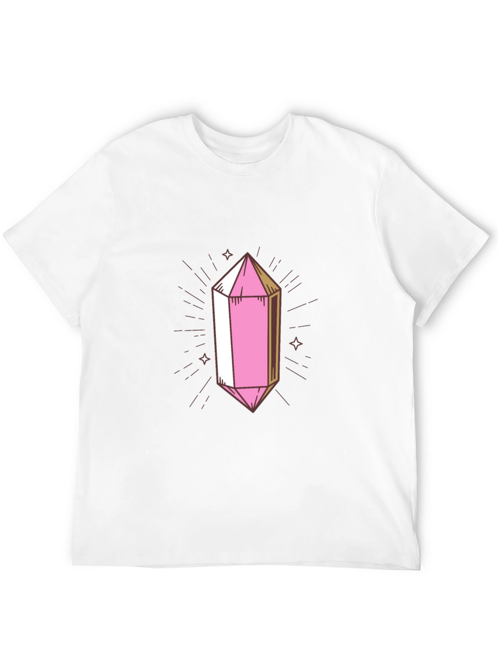 Pink Crystal Graphic Tee - Stylish & Unique