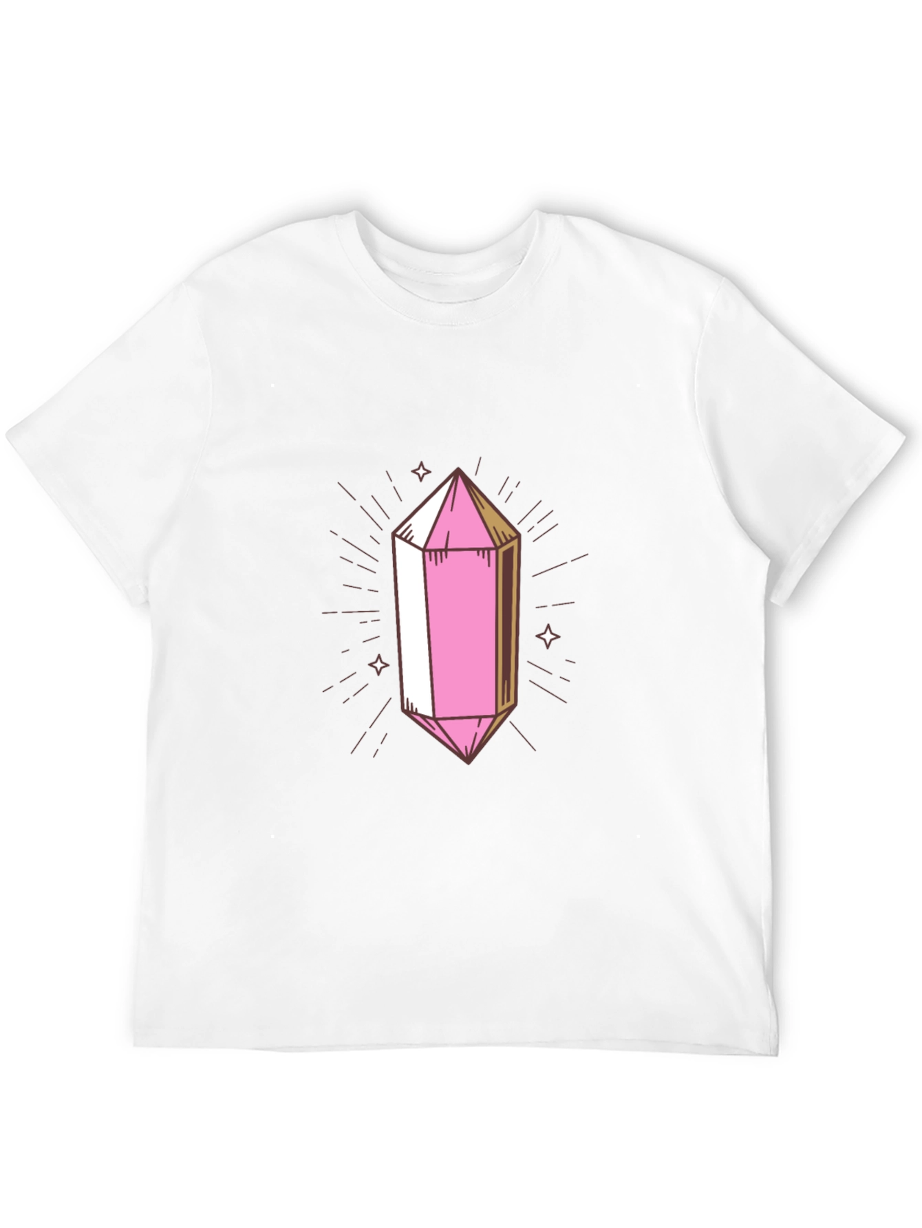 Pink Crystal Graphic Tee - Stylish & Unique