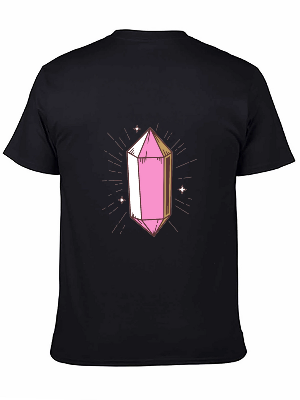 Pink Crystal Graphic Tee - Stylish & Unique