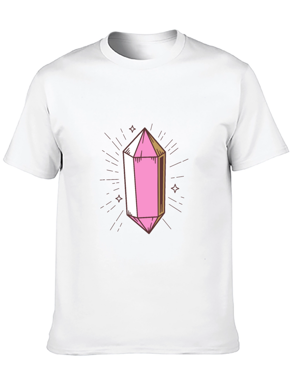 Pink Crystal Graphic Tee - Stylish & Unique