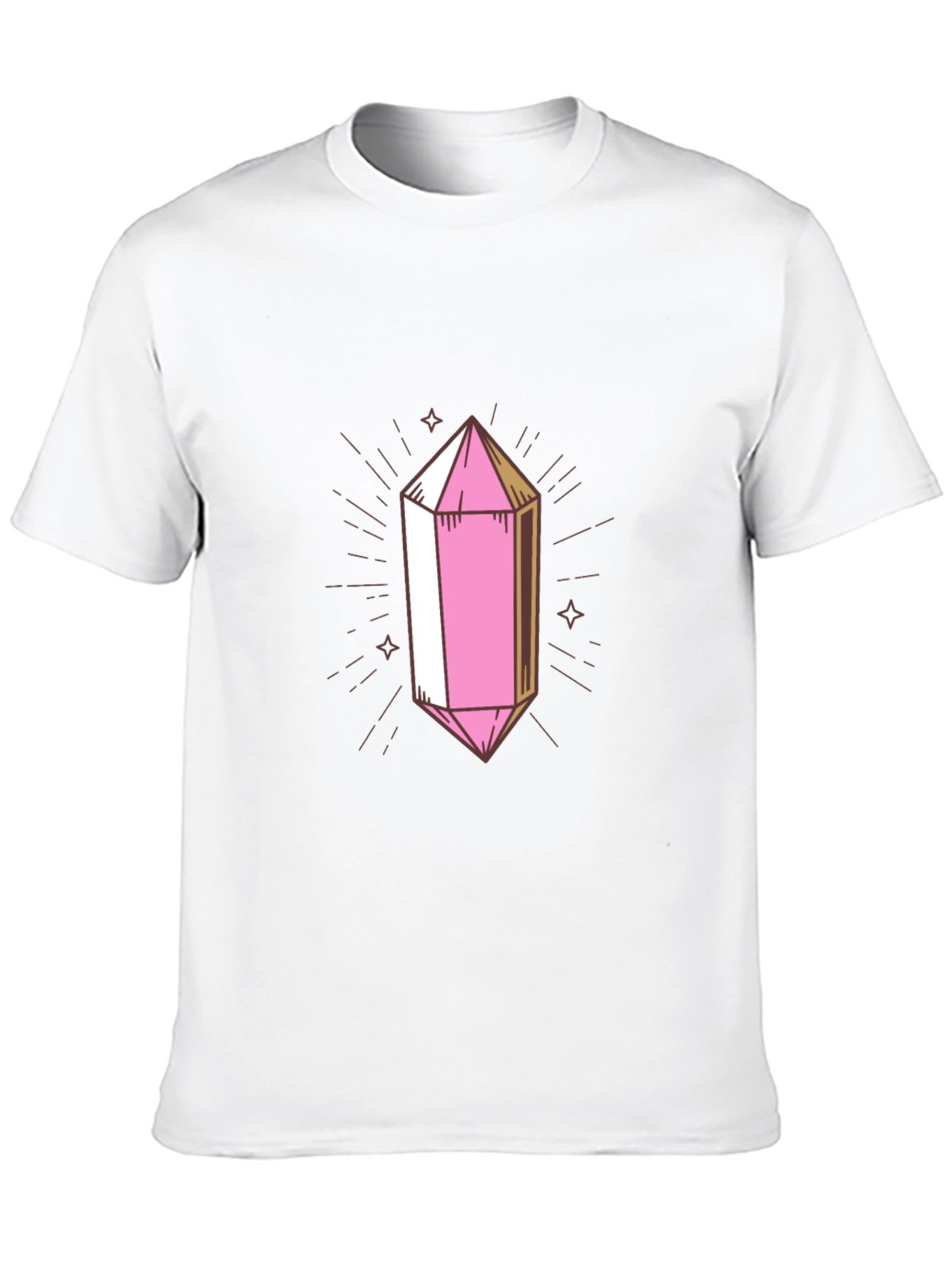Pink Crystal Graphic Tee - Stylish & Unique