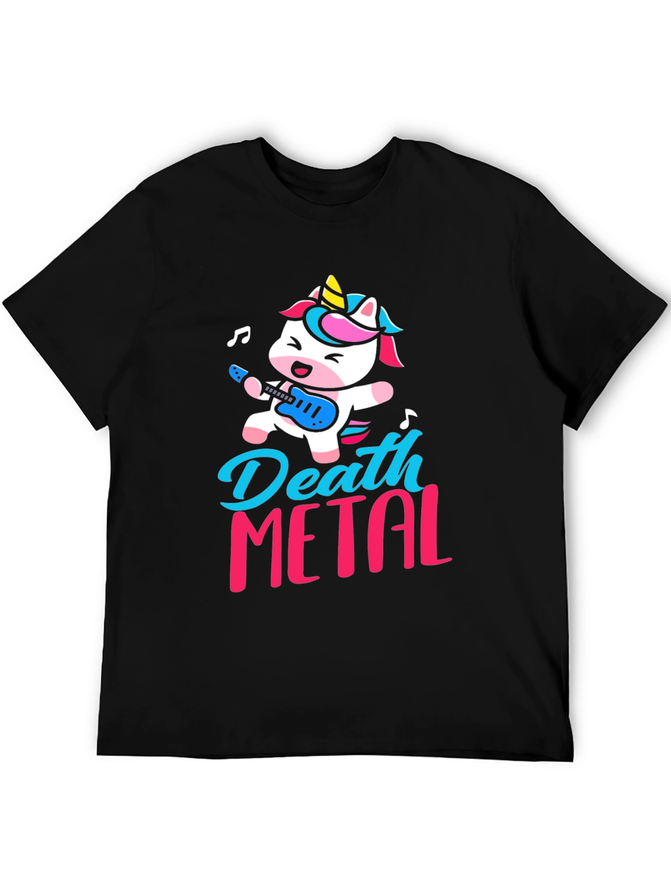 Death Metal Unicorn Graphic T-Shirt