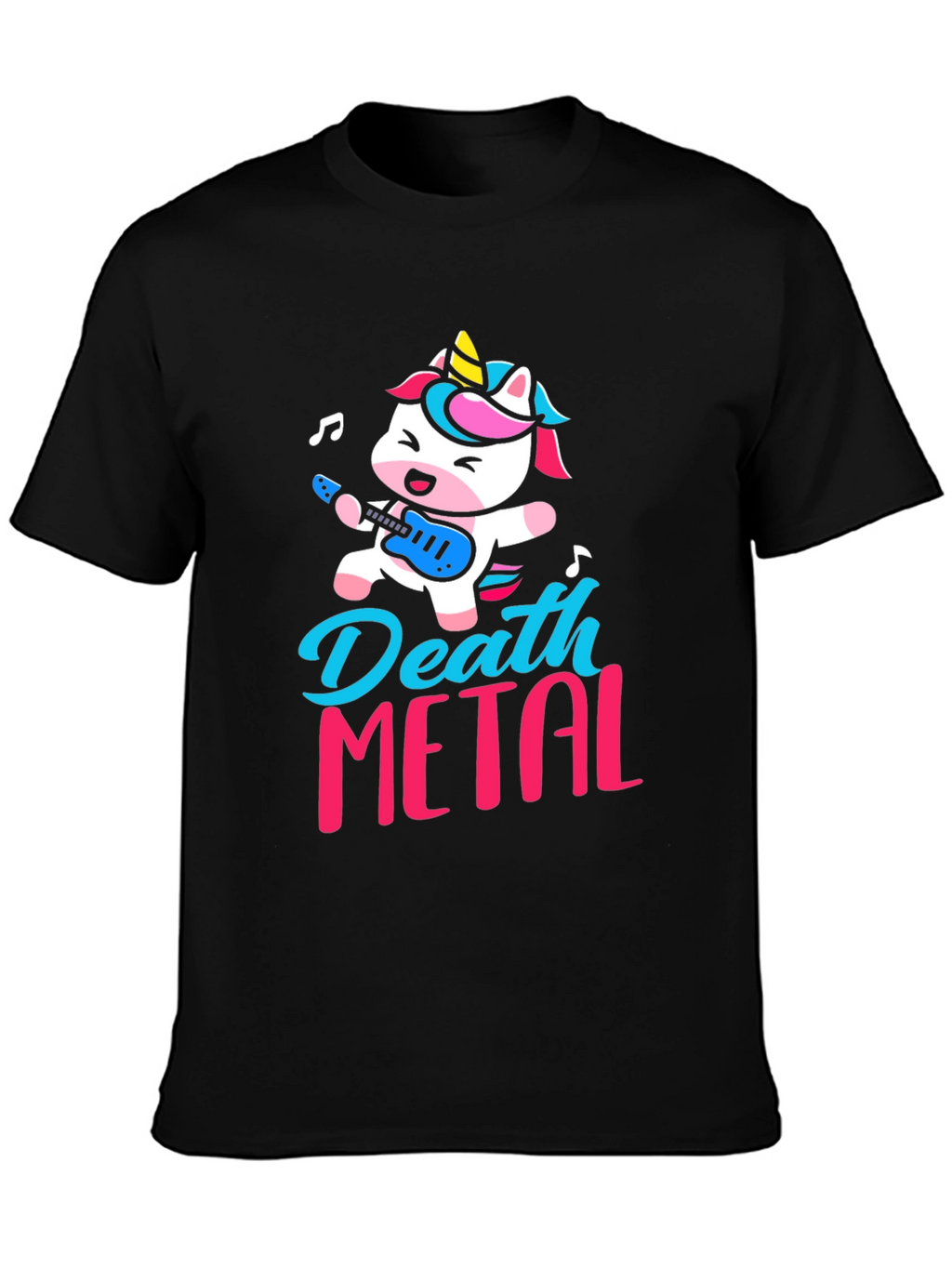 Death Metal Unicorn Graphic T-Shirt