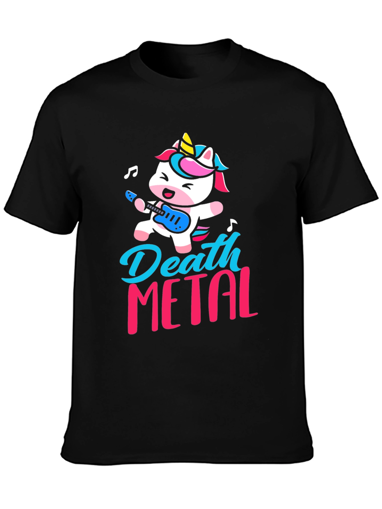 Death Metal Unicorn Graphic T-Shirt