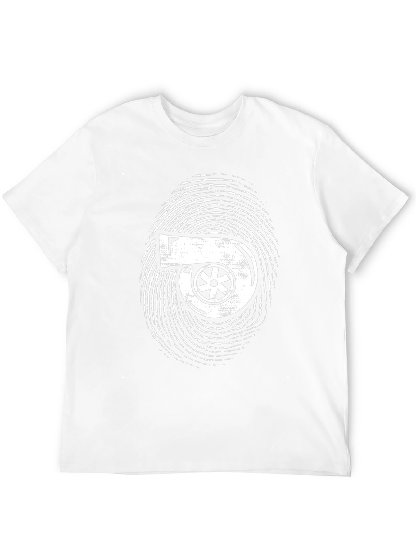 Turbo Fingerprint Graphic Black T-Shirt