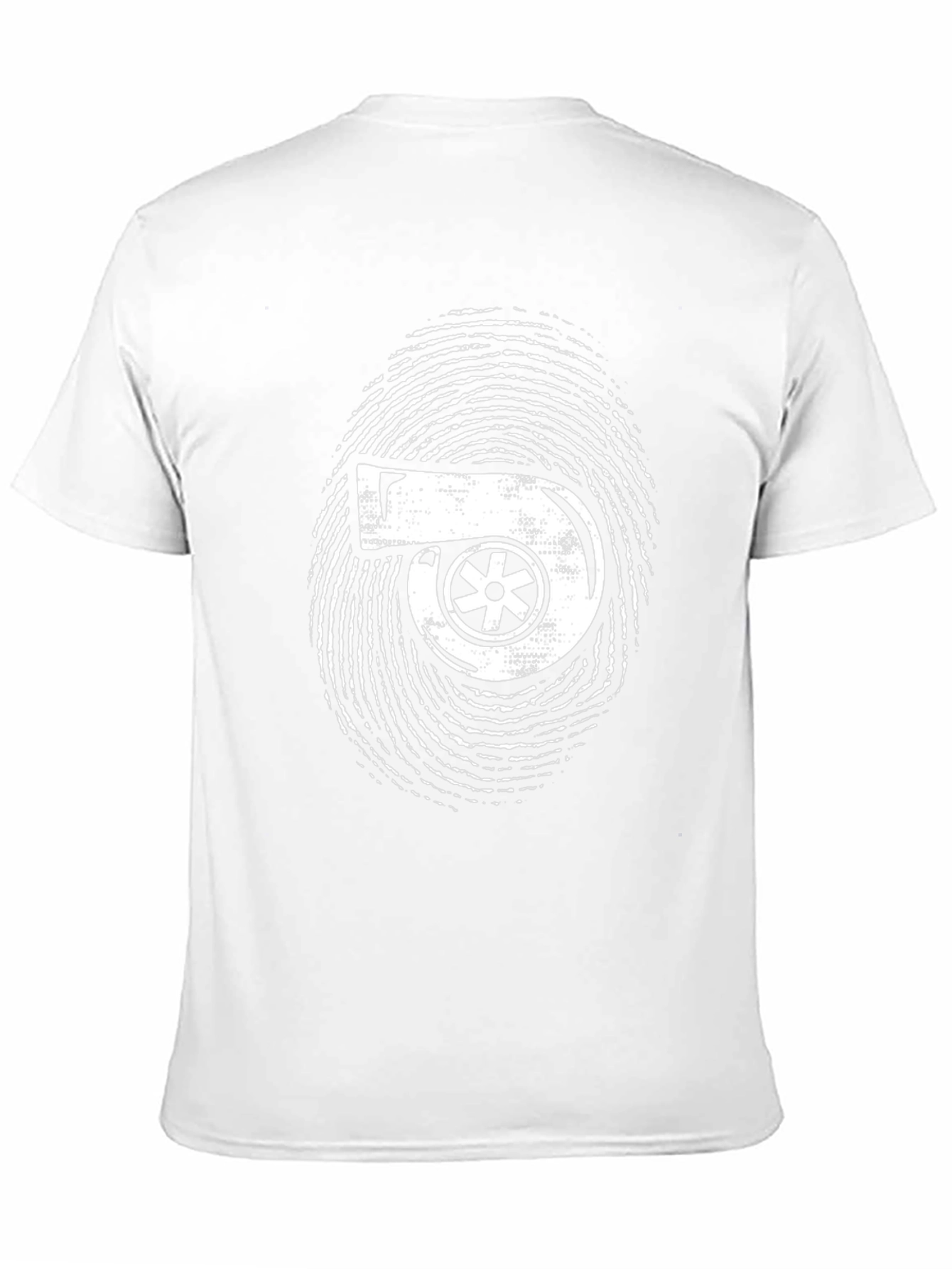 Turbo Fingerprint Graphic Black T-Shirt