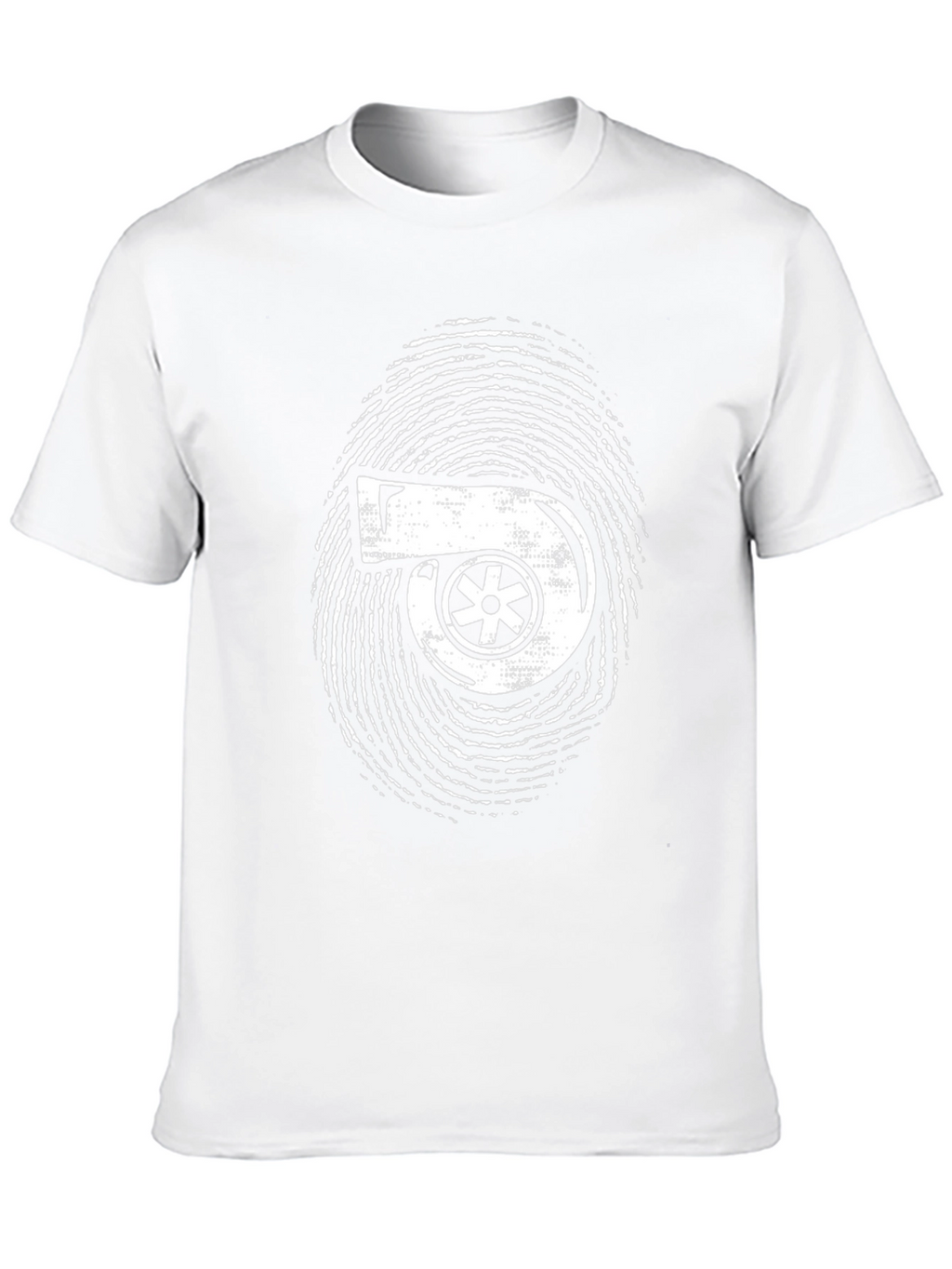 Turbo Fingerprint Graphic Black T-Shirt