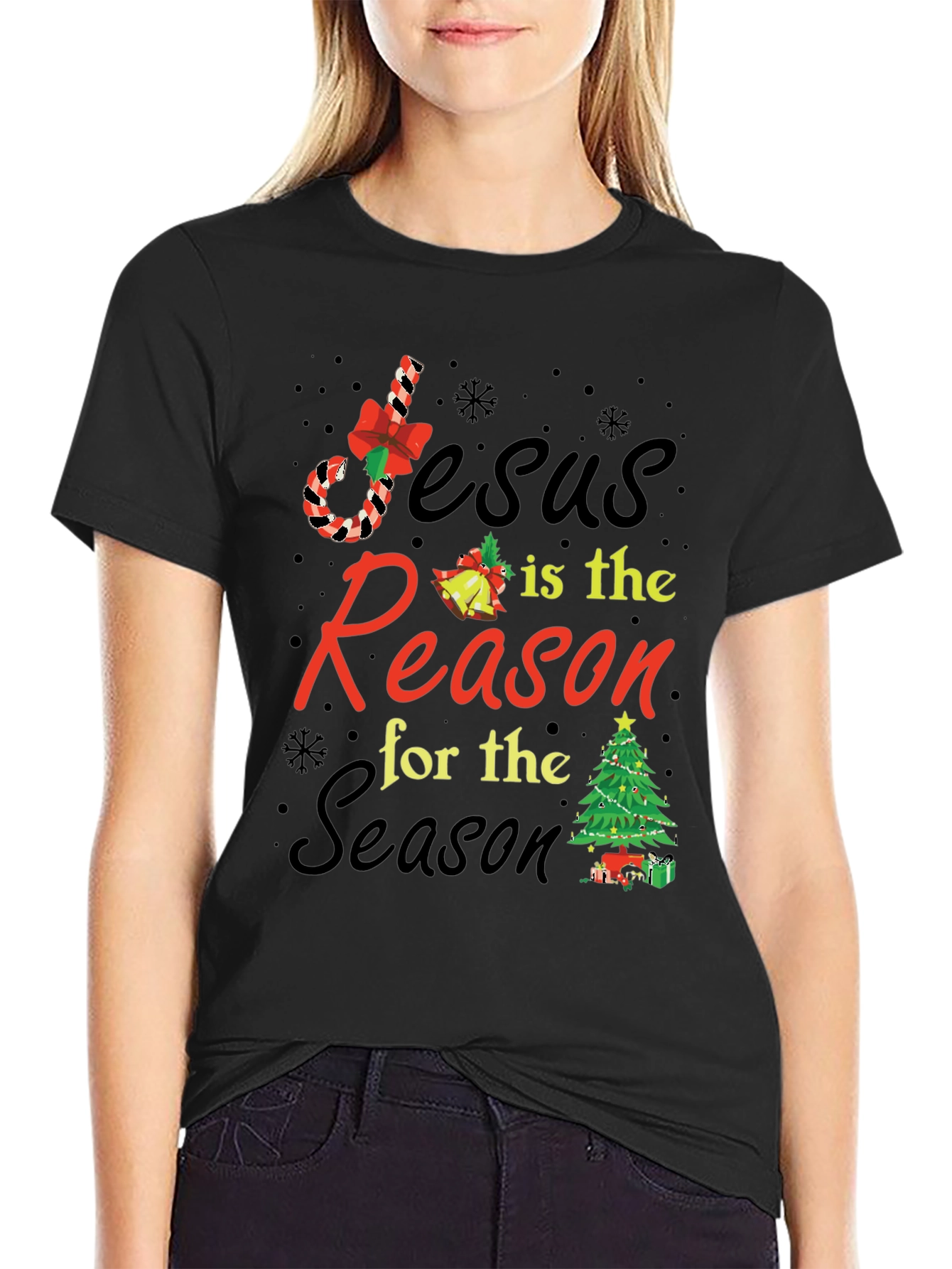 Jesus is the Reason for the Season Graphic T-Shirt
