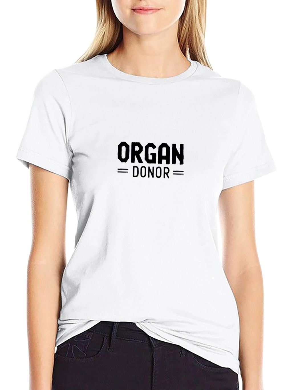 Organ Donor T-Shirt - Black Cotton Tee