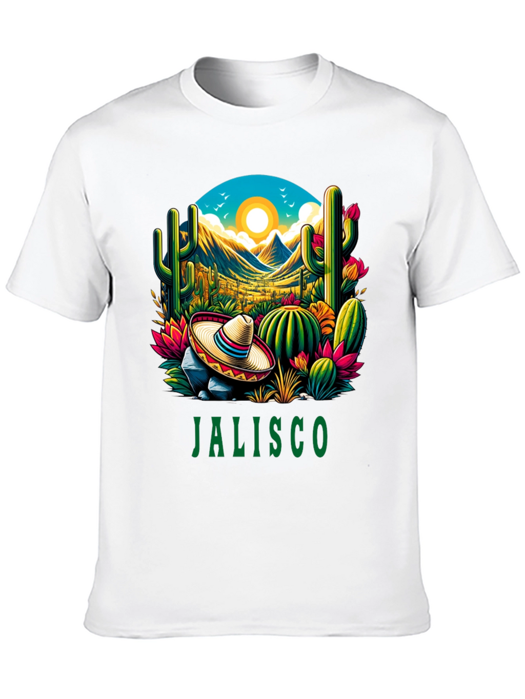 Jalisco T-Shirt - Desert Cactus Design