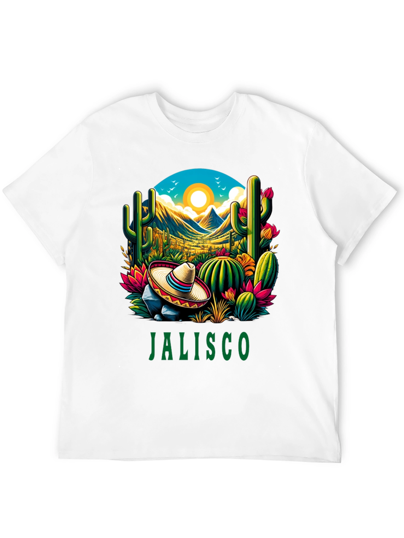 Jalisco T-Shirt - Desert Cactus Design