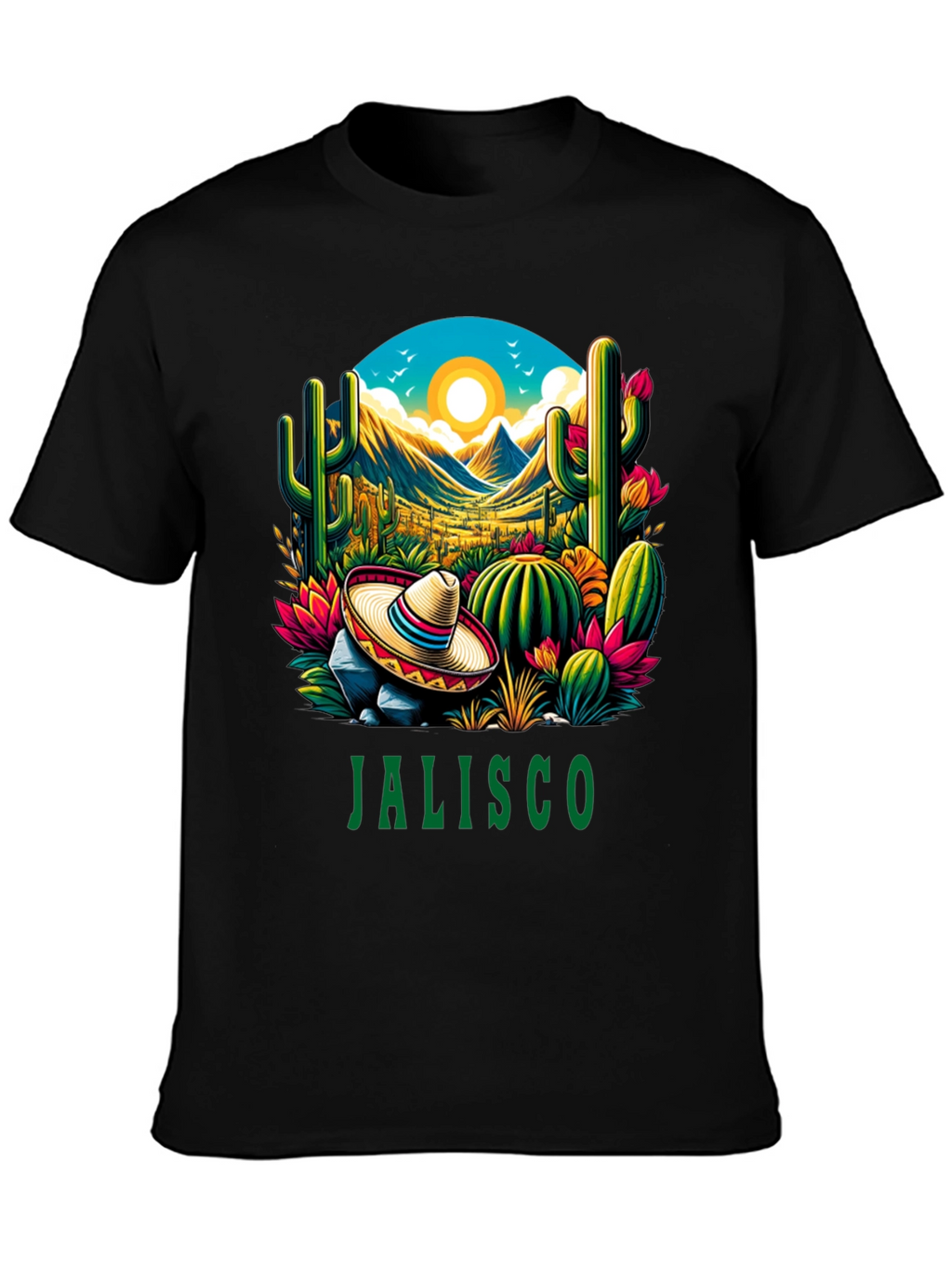 Jalisco T-Shirt - Desert Cactus Design