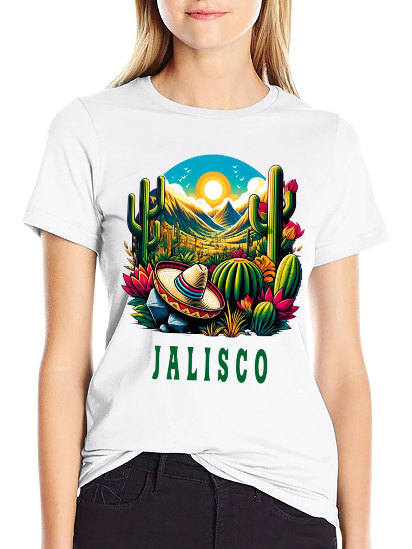 Jalisco T-Shirt - Desert Cactus Design