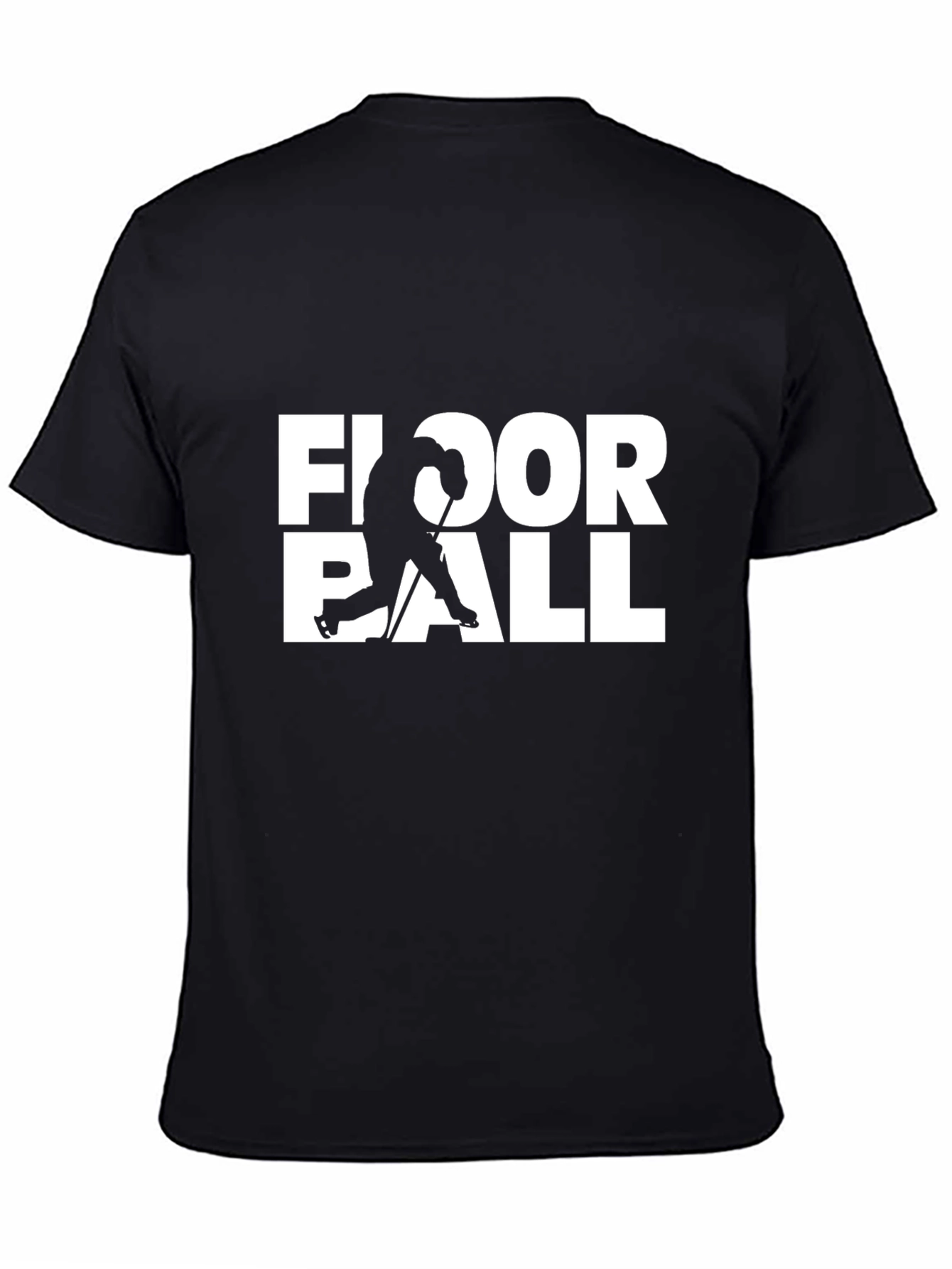 Floorball Graphic Tee - Black Short Sleeve