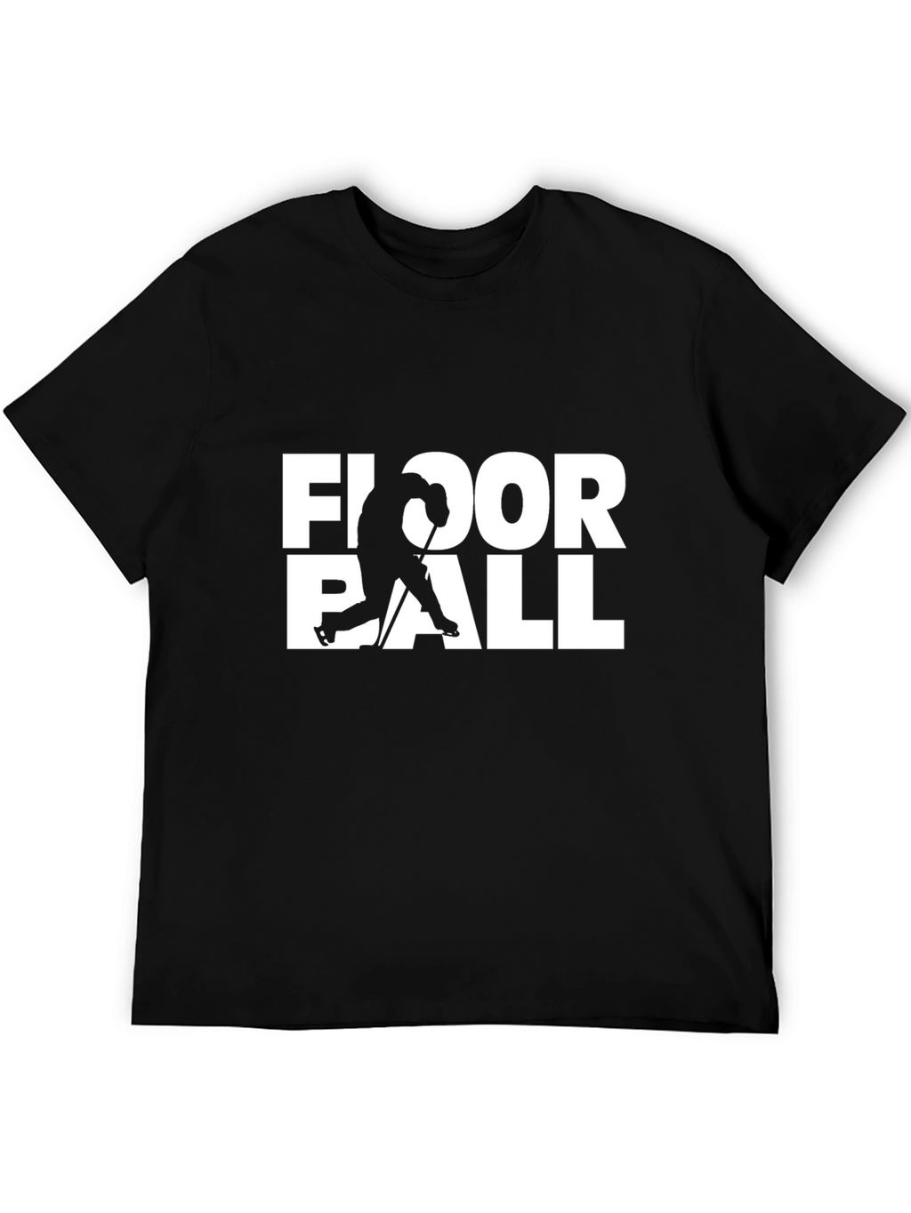 Floorball Graphic Tee - Black Short Sleeve