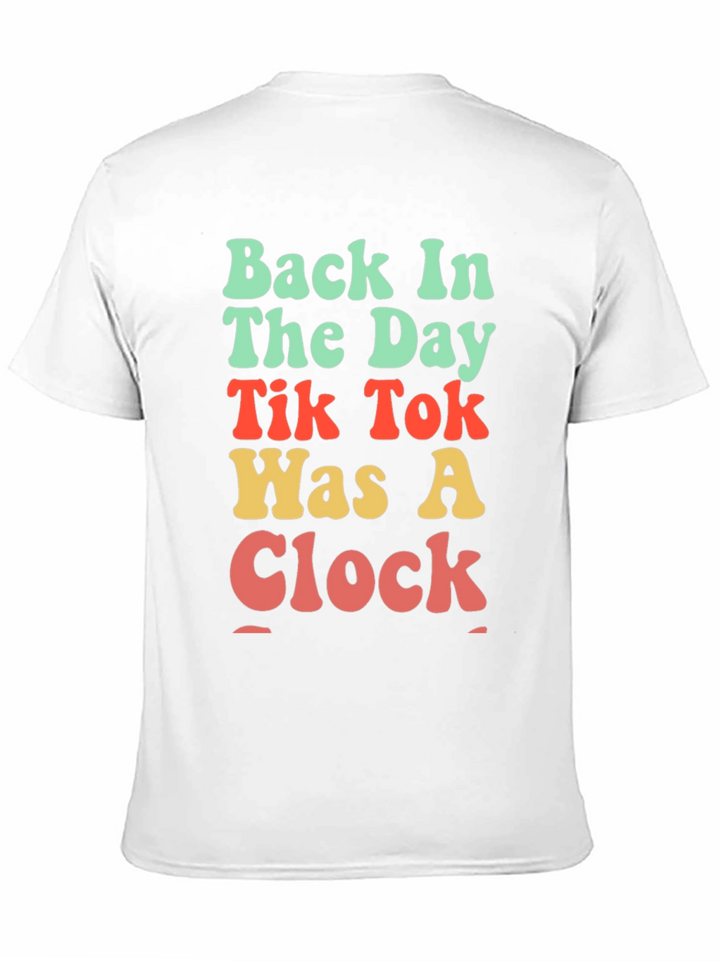 Retro TikTok Was A Clock Black T-Shirt