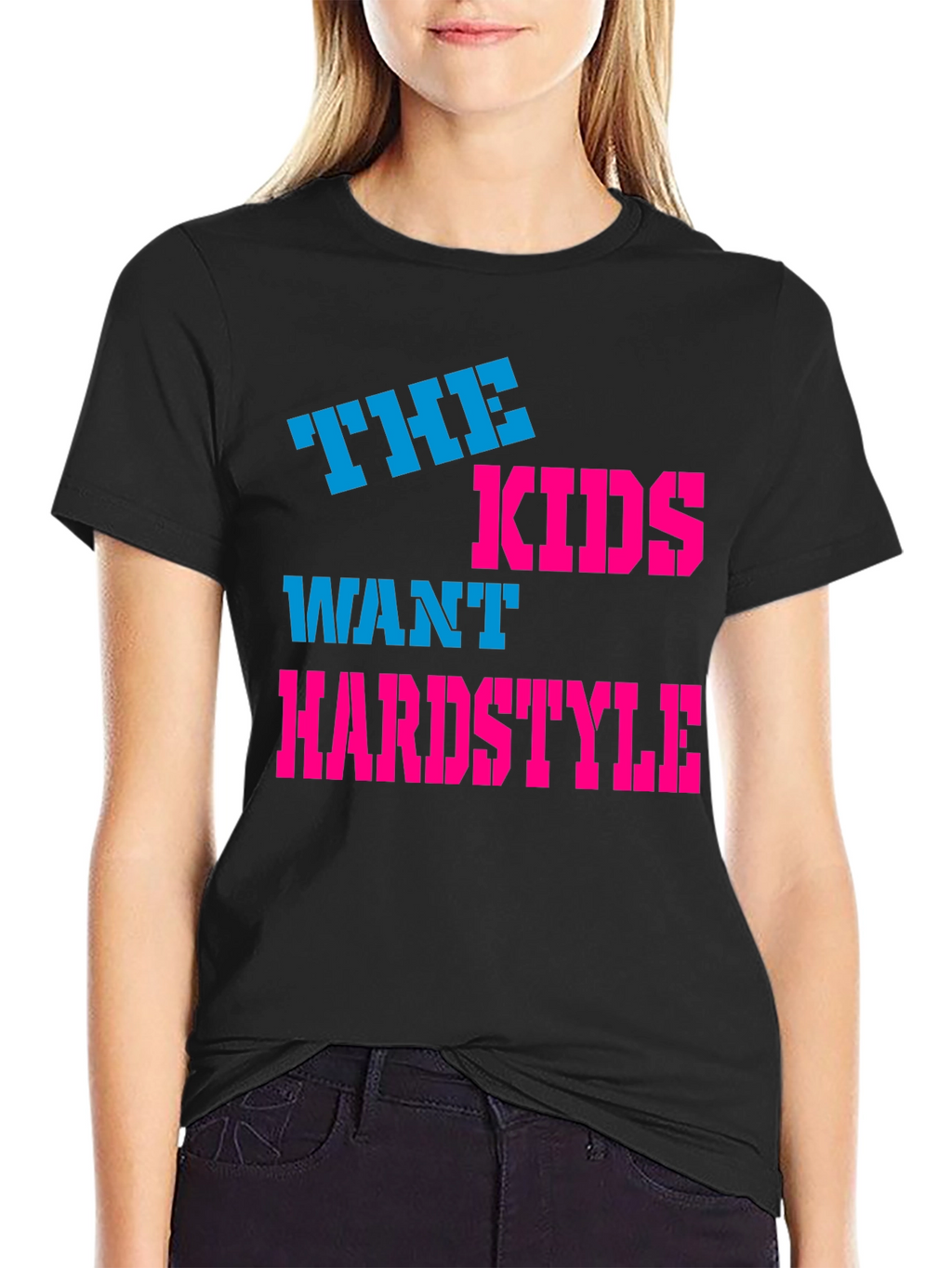 The Kids Want Hardstyle Black Graphic Tee