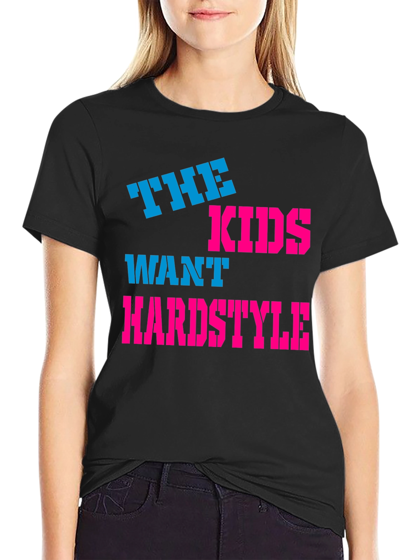 The Kids Want Hardstyle Black Graphic Tee