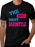The Kids Want Hardstyle Black Graphic Tee