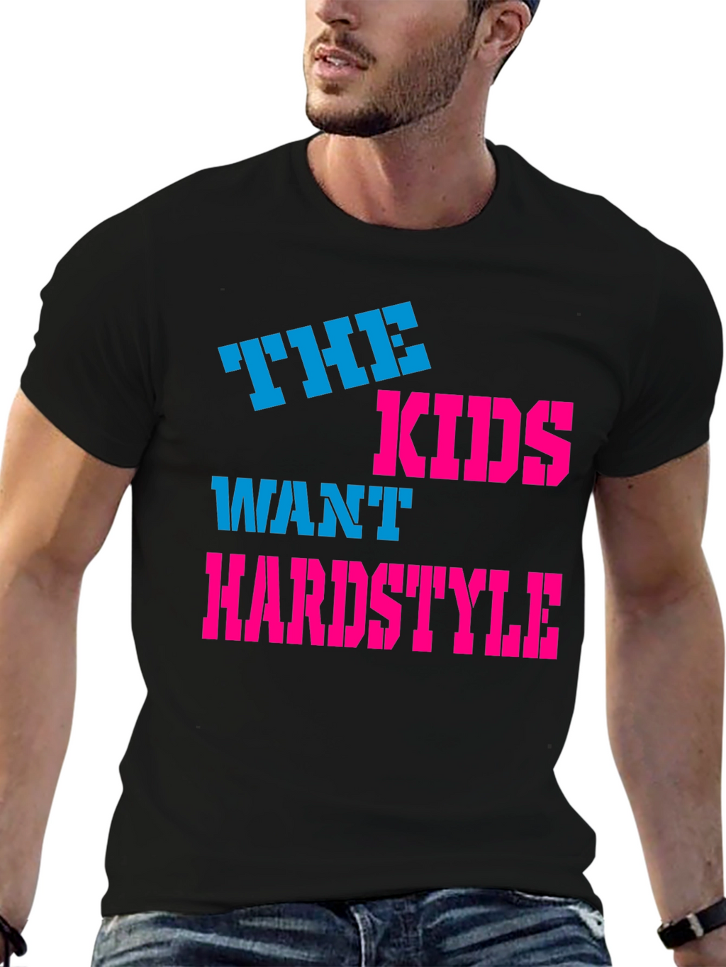 The Kids Want Hardstyle Black Graphic Tee