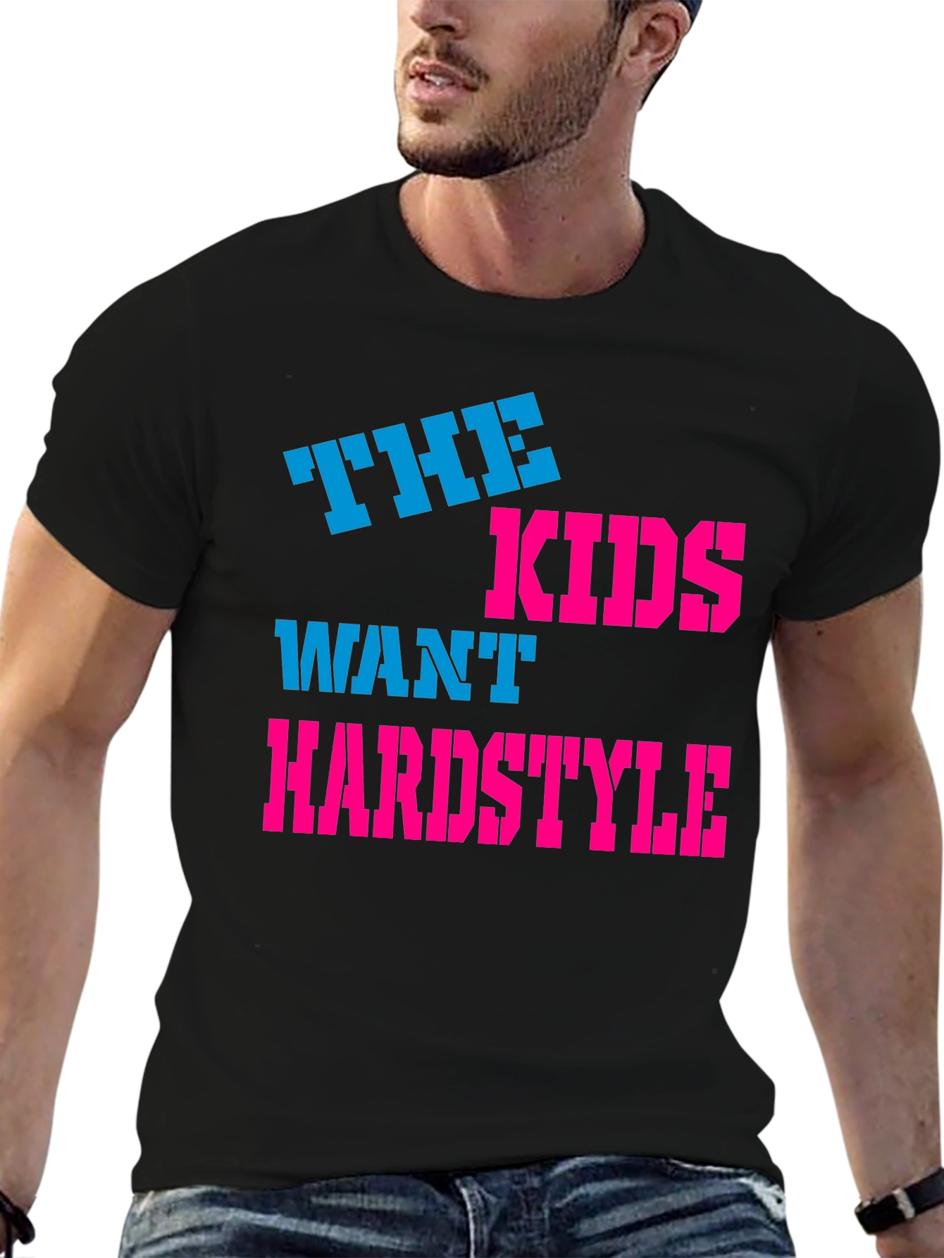 The Kids Want Hardstyle Black Graphic Tee
