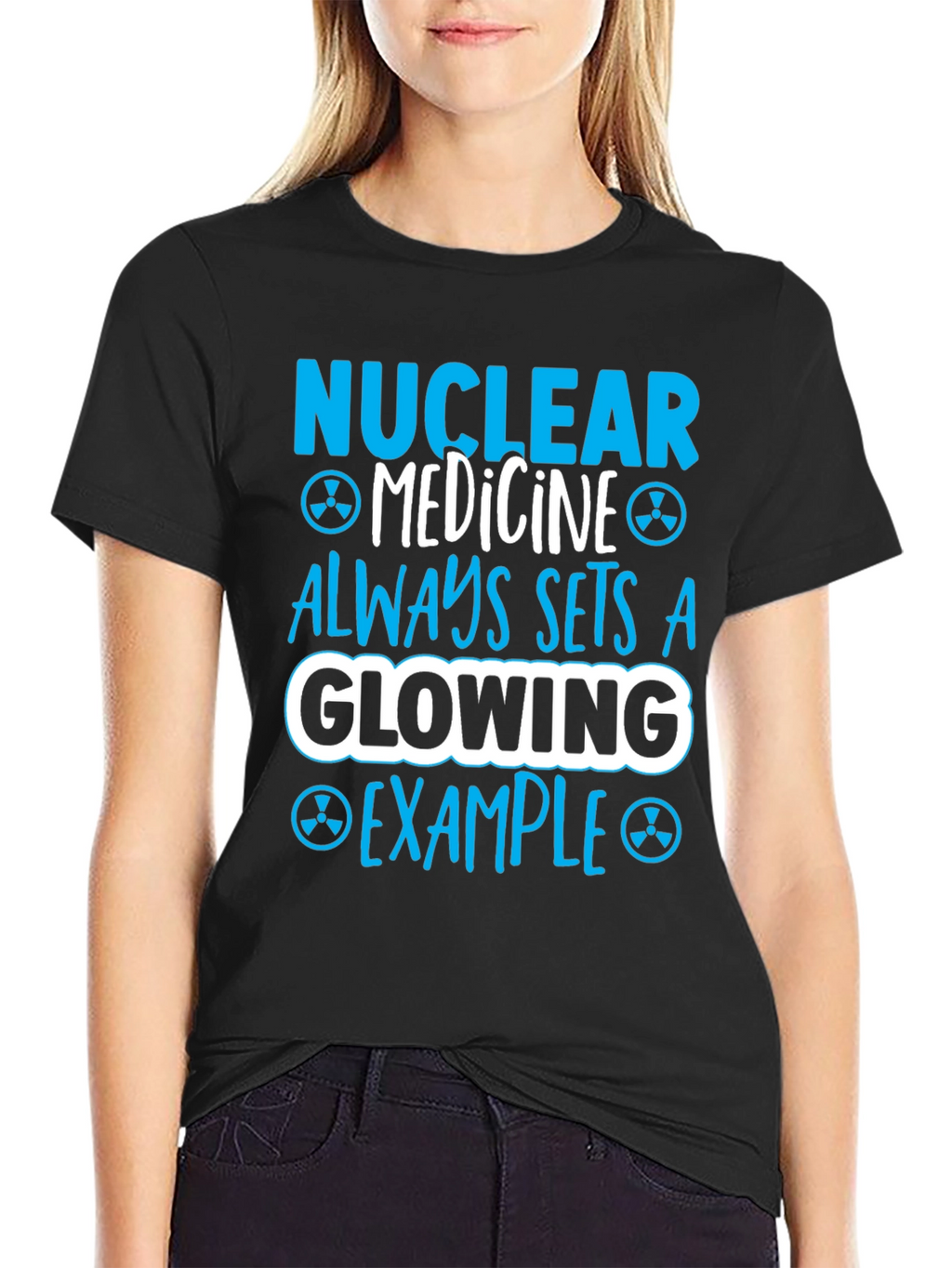 Nuclear Medicine Glowing Example Graphic T-Shirt