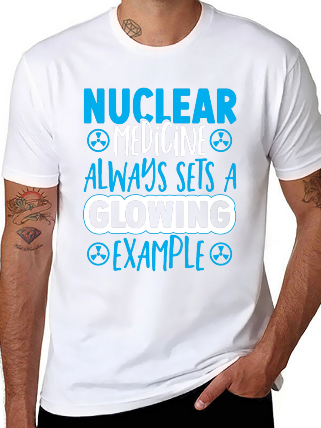 Nuclear Medicine Glowing Example Graphic T-Shirt