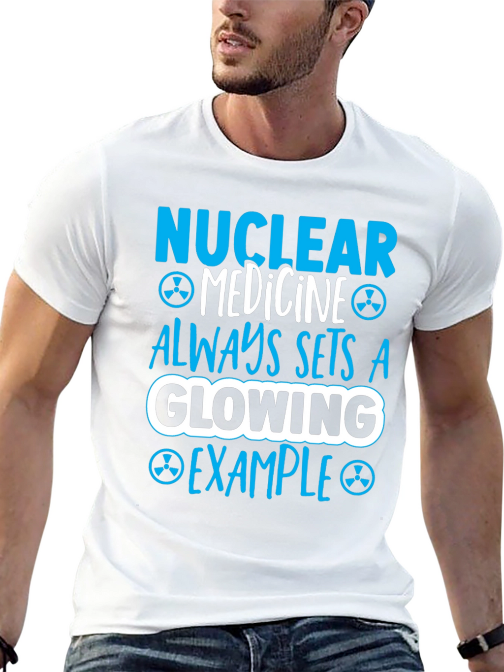 Nuclear Medicine Glowing Example Graphic T-Shirt
