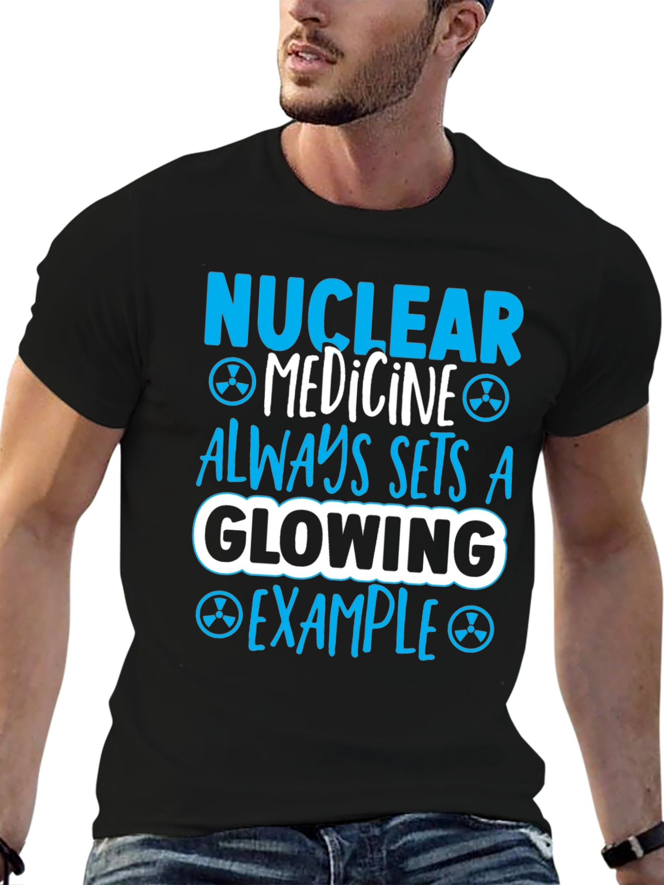 Nuclear Medicine Glowing Example Graphic T-Shirt