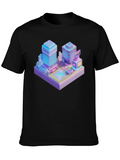 Cyberpunk Cityscape Graphic Tee