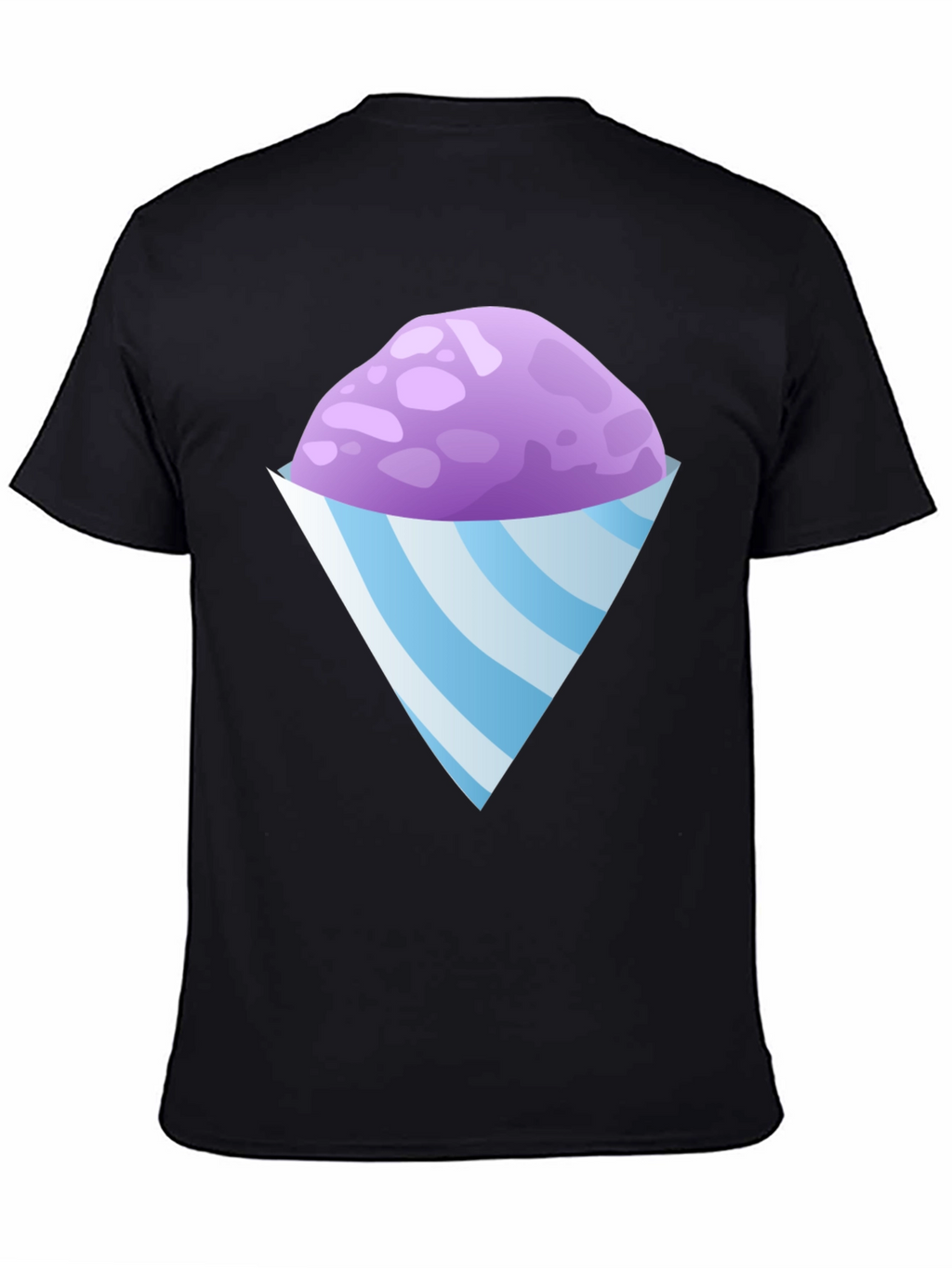 Snow Cone Graphic Tee - Black Cotton T-Shirt