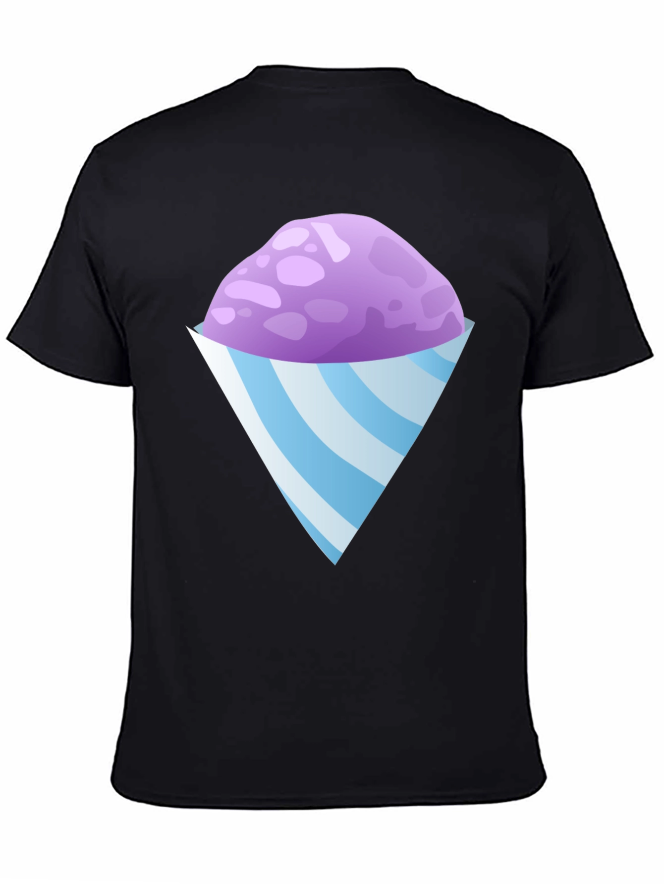 Snow Cone Graphic Tee - Black Cotton T-Shirt