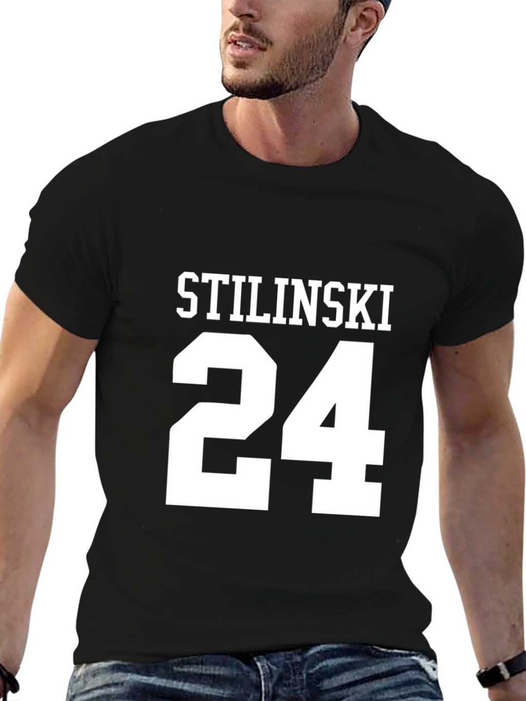 Stilinski 24 Black Graphic T-Shirt