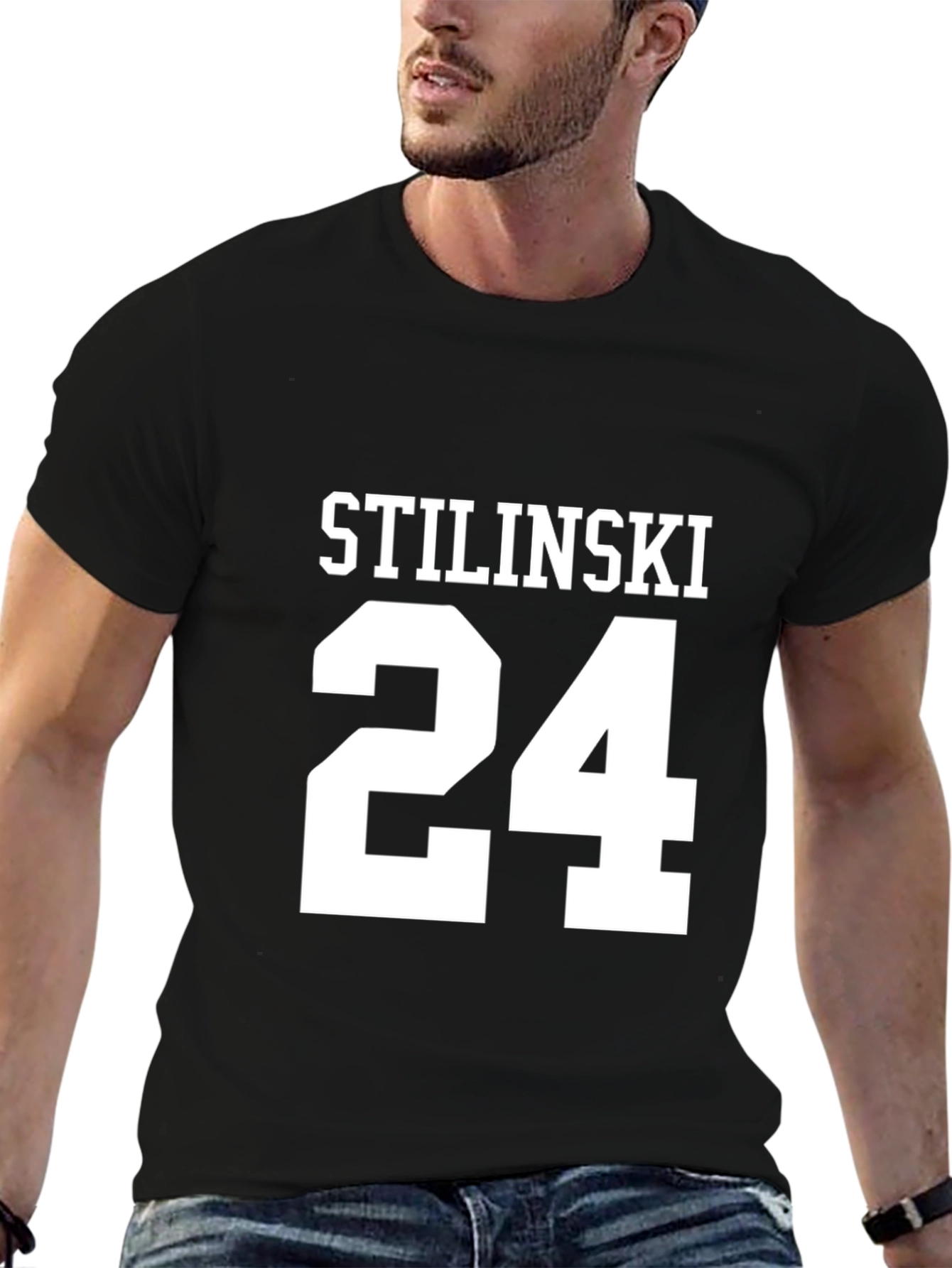 Stilinski 24 Black Graphic T-Shirt
