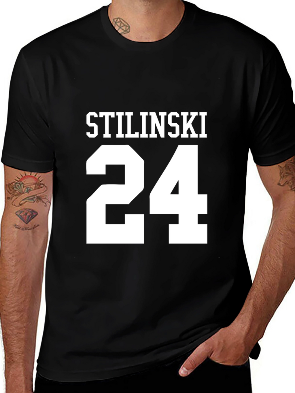 Stilinski 24 Black Graphic T-Shirt