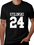 Stilinski 24 Black Graphic T-Shirt