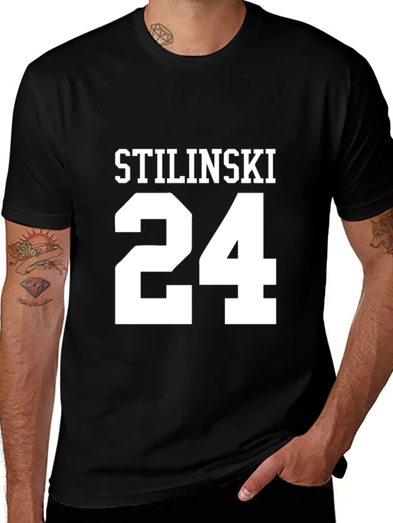 Stilinski 24 Black Graphic T-Shirt