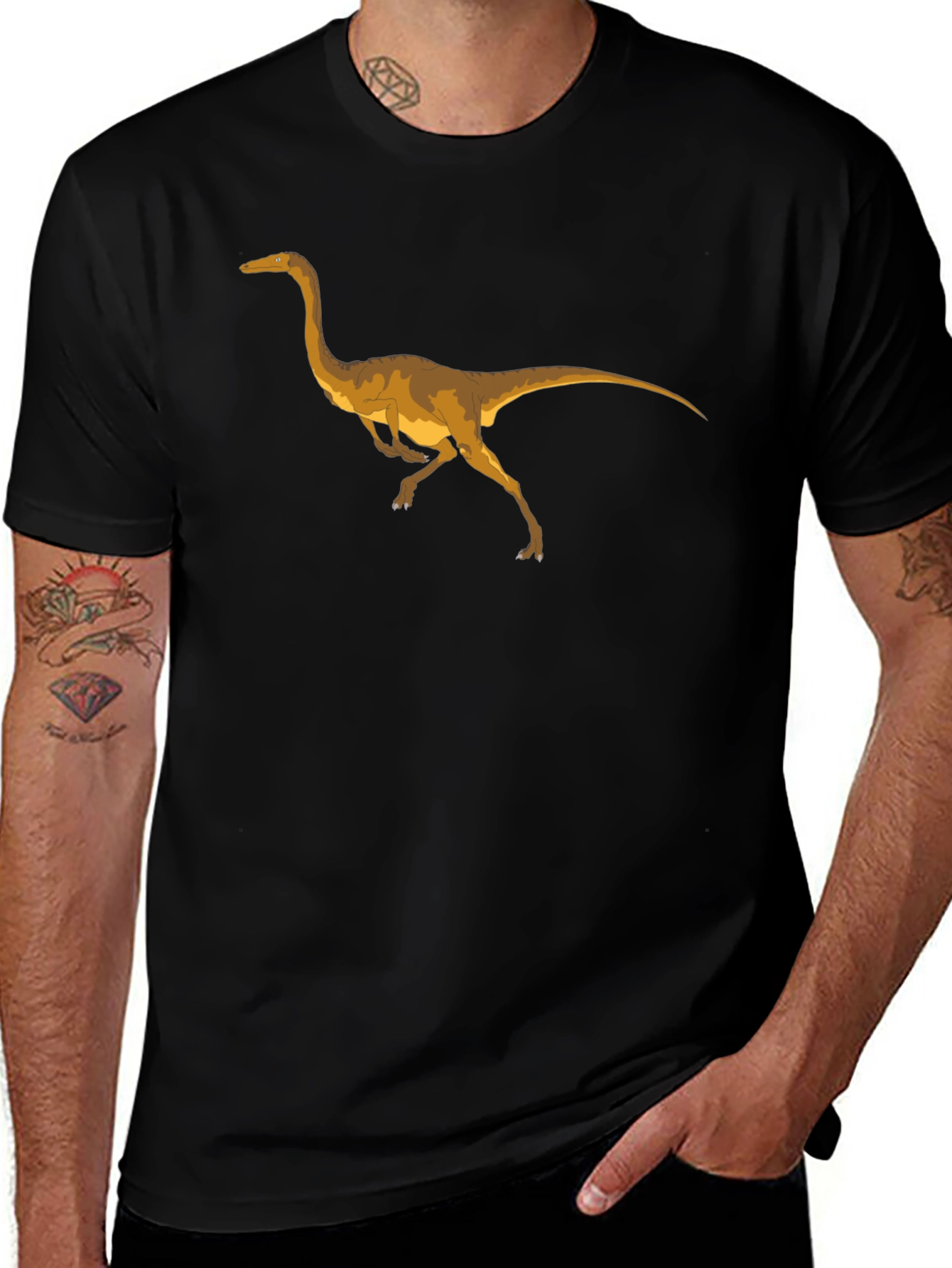 Compsognathus Dinosaur Graphic T-Shirt